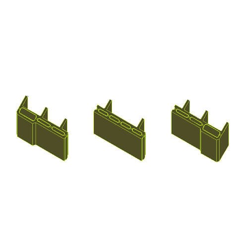 Bloco de cofragem em concreto - ecohousesystem - para fachada / para parede / isolante