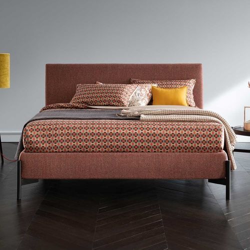 Cama de casal - Marettimo - ALTRENOTTI - contemporânea / estofada / com cabeceira estofada