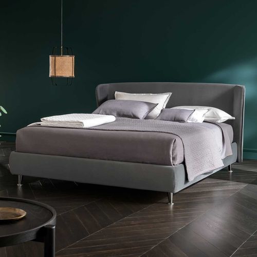 Cama de casal - Margarita - ALTRENOTTI - contemporânea / estofada / com cabeceira estofada