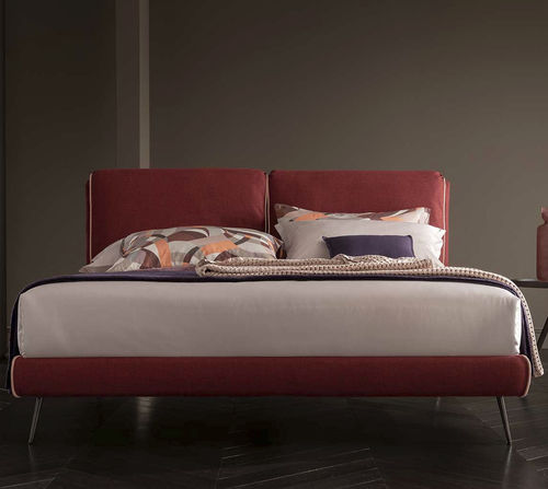 Cama de casal - Santorini - ALTRENOTTI - contemporânea / estofada / com cabeceira estofada