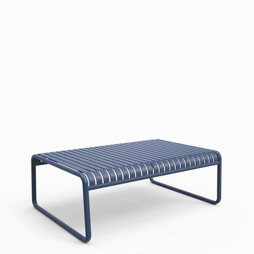 Mesa de centro contemporânea - Brighton - Zaneti - em alumínio / com base em alumínio / retangular