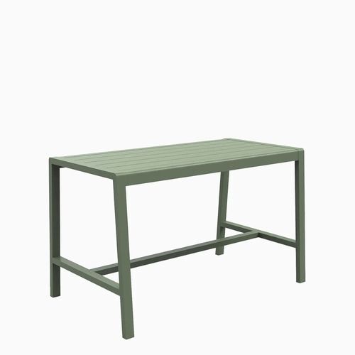 Mesa alta contemporânea - Elite - Zaneti - metálica / com base metálica / retangular