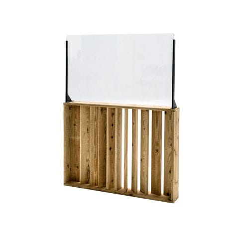Divisória de ambiente para ambiente externo - BF100PH60 - Hortalia - em madeira / para restaurante / para hotel