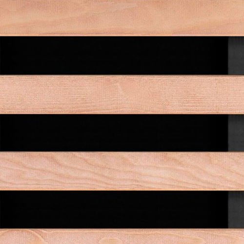 Painel acústico para forro de teto - WL/H8/38x38 - Woodslines - suspenso / em madeira maciça / em carvalho