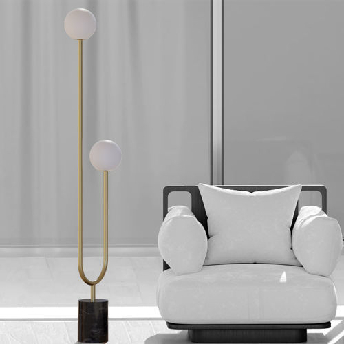 Luminária de piso - INVERSIONE - Ambiate Lighting - metálica / em mármore / contemporânea