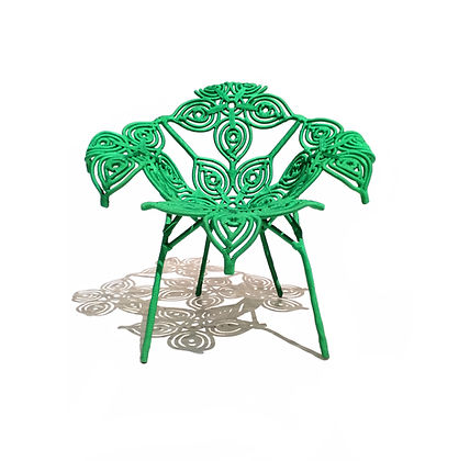Cadeira de design original - CHITA  - Sergio J. Matos - para ambiente interno / em corda / com base em aço
