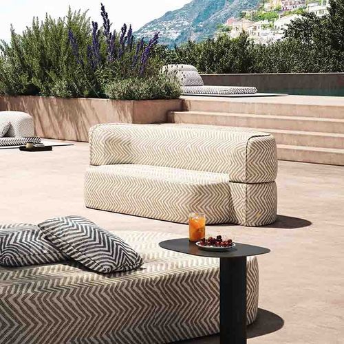 Sofá-cama - Soft Island - LIU JO Living - contemporâneo / para ambiente externo / em tecido