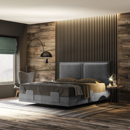 Cama de casal - Swissflex® Box - Swissflex - de solteiro / contemporânea / estofada