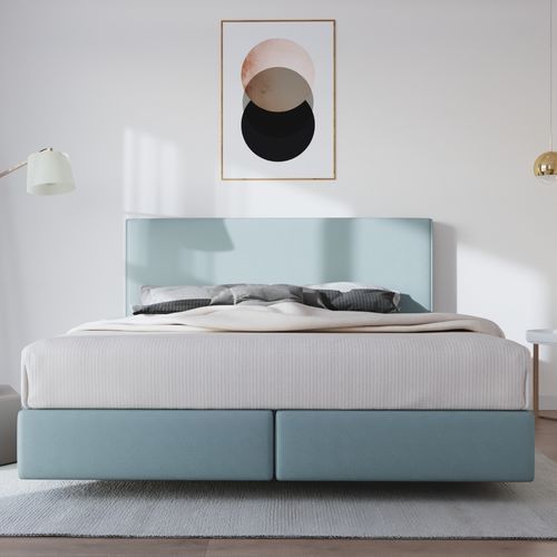 Cama de casal - Swissflex® Box uni 08 - Swissflex - de solteiro / contemporânea / estofada