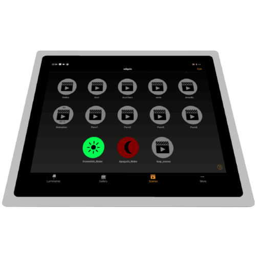 Tela sensível ao toque industrial - Adquio - para sistema de automação residencial / para bancada / com display digital
