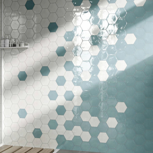 Revestimento hexagonal em porcelana - ARTENS  - MAYOLICA - brilhante / para ambiente interno / para cozinha