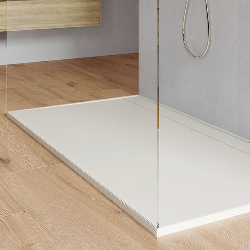 Piso de box retangular - FIJI - ZENON SMART SOLID SURFACE - de sobrepor / em Superfície Sólida / antiderrapante