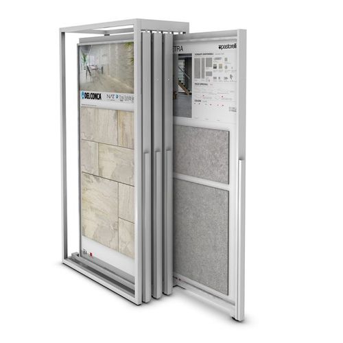 Painel informativo de embutir - ML.001/4 - DR TECNICA - para ambiente interno / com dupla face / em madeira