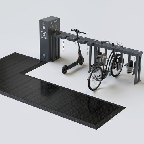 Estação de recarga para bicicletas elétricas - Helios - Solum - para scooters elétricas / solar / com sistema de segurança