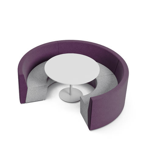 Banco estofado modular - Spin - Cavaletti S/a - contemporâneo / em tecido / da linha comercial
