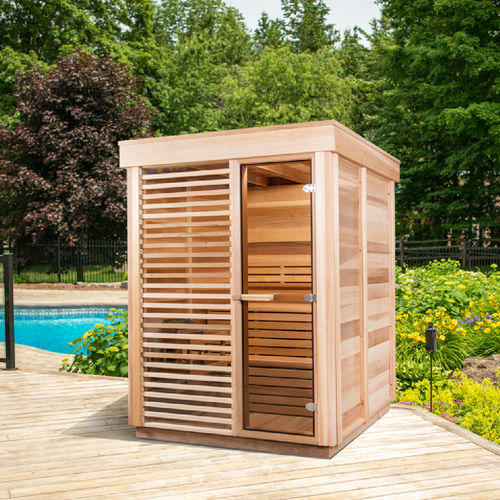 Sauna da linha residencial Compact 6FTx6FT Urban Cedar Hot Tubs and