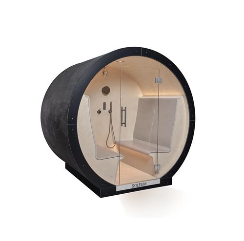Banho de vapor para ambiente externo - OMEGA - SOLEUM GmbH - com chuveiro integrado / com sal para haloterapia / com ladrilhos