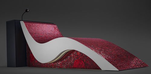 Poltrona de descanso da linha comercial - ROSE-RED - SOLEUM GmbH - para hotel / em mosaico de vidro / em microcimento