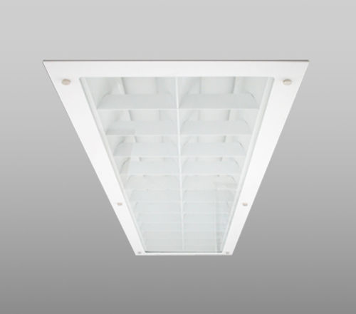 Luminária técnica de embutir - 443 - pti-lighting - para lâmpada fluorescente / retangular / em altura