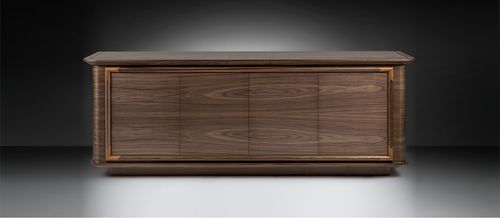 Buffet aparador contemporâneo - Gassa - ANNIBALE COLOMBO - em nogueira / em teca / com prateleiras