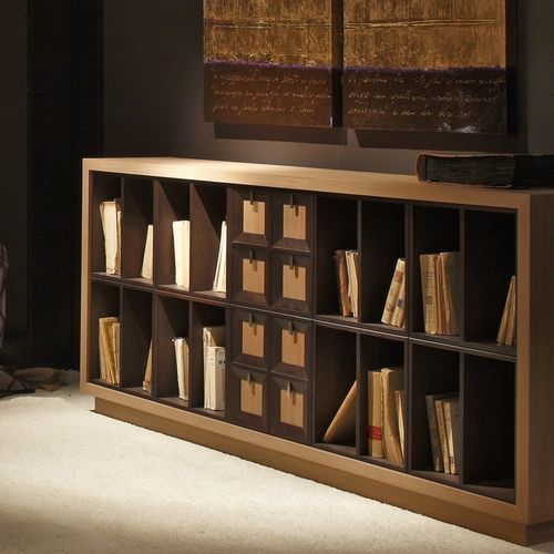 Livreiro modular - W1393 - ANNIBALE COLOMBO - contemporâneo / em madeira / sob medida