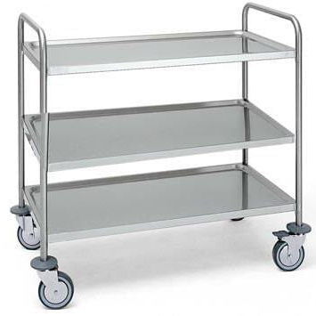 Carrinho de serviço - AGMA ARREDO INOX PROFESSIONALE SRL A SOCIO UNICO - para estabelecimento de saúde / em aço inoxidável