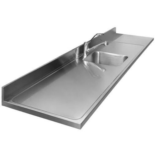 Tampo de bancada em aço inoxidável - AGMA ARREDO INOX PROFESSIONALE SRL A SOCIO UNICO - de laboratório