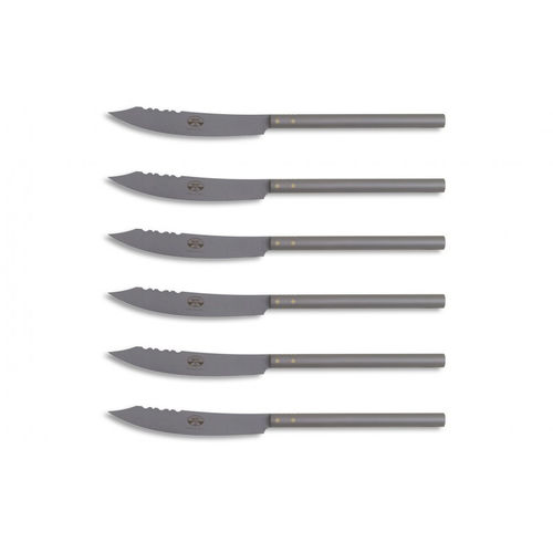 Faca de mesa com cabo de metal - 7800 - COLTELLERIE BERTI - com lâmina de aço inoxidável
