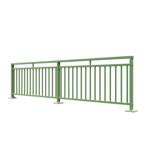 Guarda-corpo em aço galvanizado - INSA-22 - Insametal - com barras / para ambiente externo / para espaço público