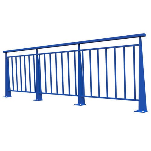 Guarda-corpo em aço galvanizado - INSA-30 - Insametal - com barras / para ambiente externo / para espaço público