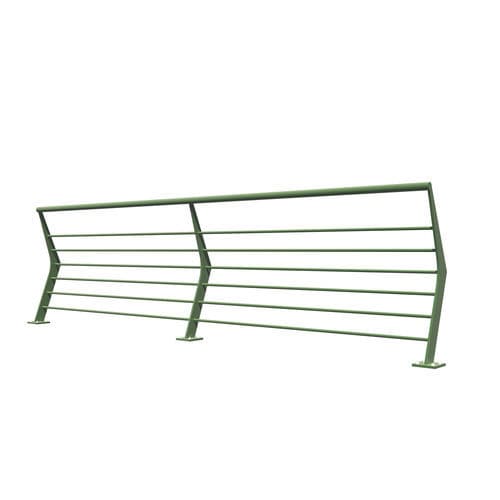 Guarda-corpo em aço galvanizado - INSA-42 - Insametal - com barras / para ambiente externo / para espaço público