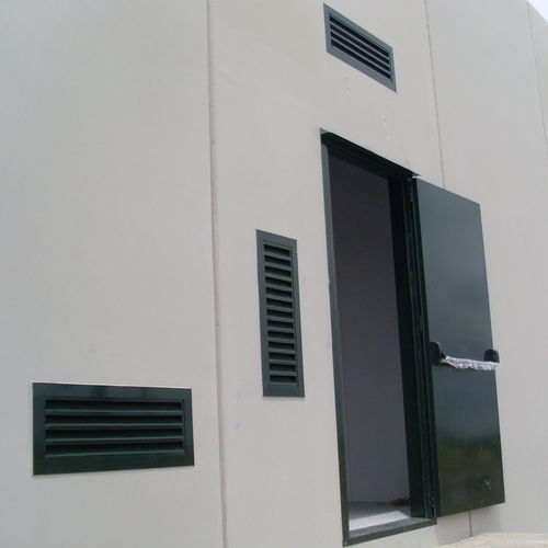 Grelha de ventilação em aço galvanizado - Insametal - retangular / para ambiente externo / profissional