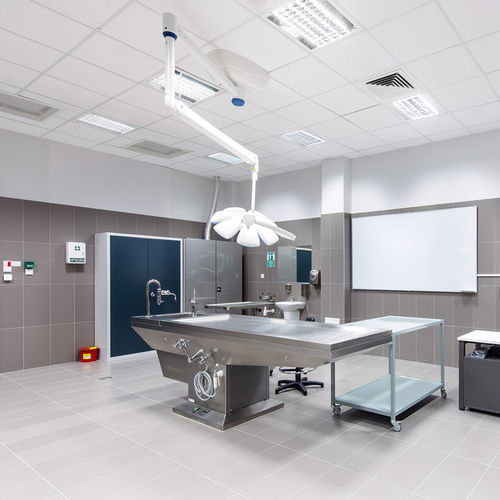 Forro em fibra mineral - MEDIGUARD Alpha - Knauf Ceiling Solutions - em placas / para sala limpa / para ambiente interno