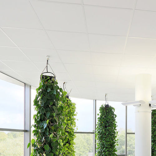 Forro em fibra mineral - Armstrong PERLA OP 0.95 - Knauf Ceiling Solutions - em placas / para escritório / para ambiente interno