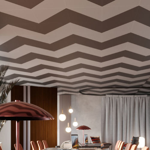 Forro metálico - Creative - Knauf Ceiling Solutions - em placas / para escritório / para ambiente interno