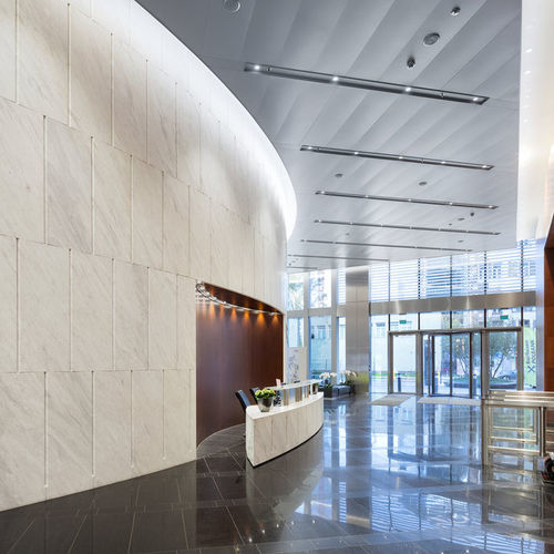 Forro metálico - Armstrong B-H 300 - Knauf Ceiling Solutions - em painéis / para ambiente interno / acústico