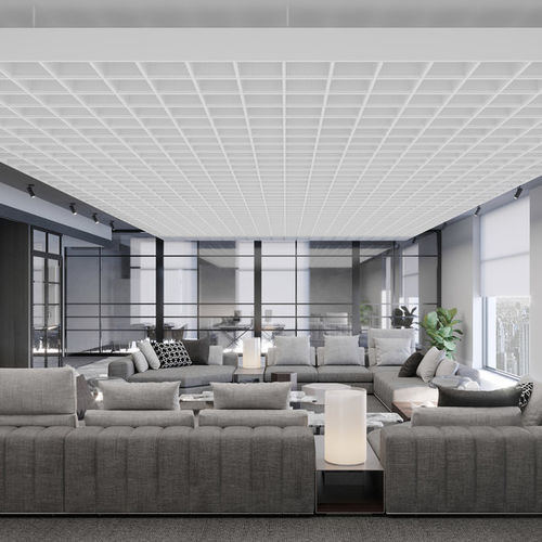 Baffle acústico metálico - Sky  - Knauf Ceiling Solutions - de teto / retangular / decorativo