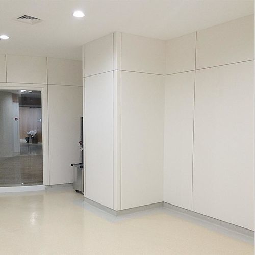 Placa de revestimento aparente em HPL - Changzhou Zhongtian Fire-proof Decorative Sheets Co., Ltd. - para edifício de uso público / para parede interna / com clips de fixação