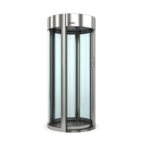 Antecâmara de portas de segurança curva - Prestige Light - Saima Sicurezza SpA - para controle de acesso automático / com vidro