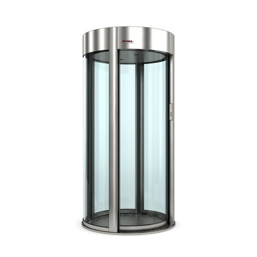 Antecâmara de portas de segurança curva - Minisun Light - Saima Sicurezza SpA - para controle de acesso automático / com vidro