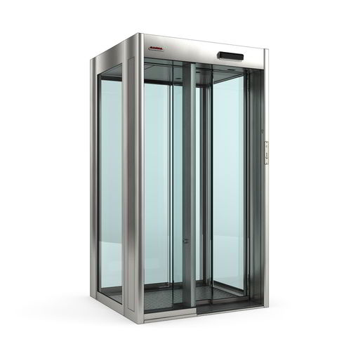 Antecâmara de portas de segurança para controle de acesso automático - Minitel/Bigtel Light - Saima Sicurezza SpA - com vidro