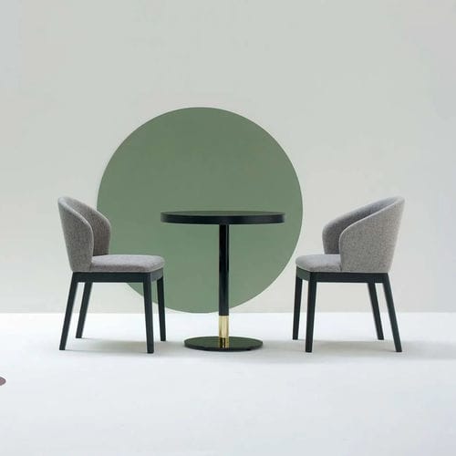 Cadeira contemporânea - Dream - Glam_ee by Emmeti - para ambiente interno / em tecido / com base em faia