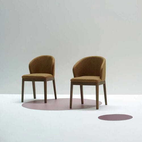 Cadeira contemporânea - Dream  - Glam_ee by Emmeti - para ambiente interno / em tecido / com base em faia