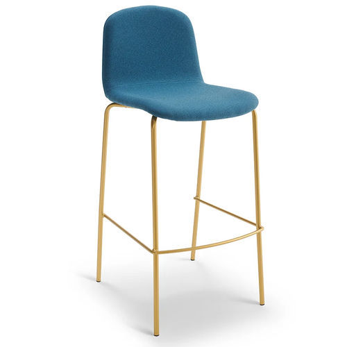 Cadeira alta contemporânea - Shape - Glam_ee by Emmeti - para ambiente interno / em tecido / com base em metal pintado