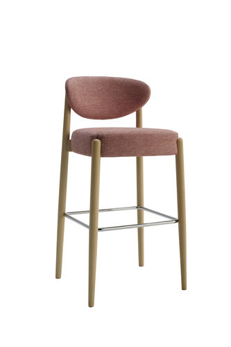 Cadeira alta contemporânea - Nirvana - Glam_ee by Emmeti - para ambiente interno / em tecido / com base metálica
