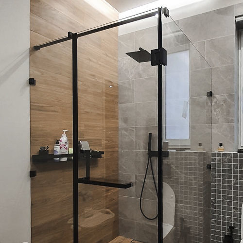 Cabine de banho multifuncional - PARITET LLC - walk-in / em vidro / com porta de abrir