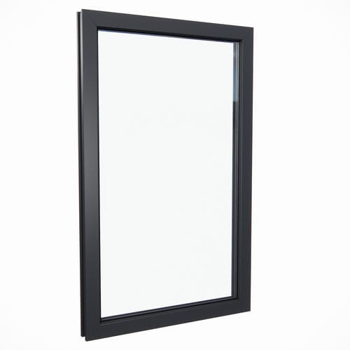 Janela em vidro - PARITET LLC - em PVC / fixa / com vidro duplo