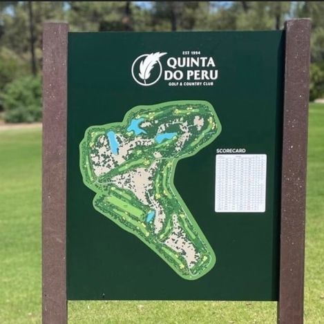 Painel de informações para espaço público - GOLF COURSE MAP - Floema - para campo de golfe / para ambiente externo / em plástico reciclado