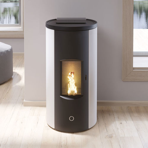 Salamandra a pellets - Like80 - EK63 - 5 kW–10 kW / 0–5 kW / de instalação livre