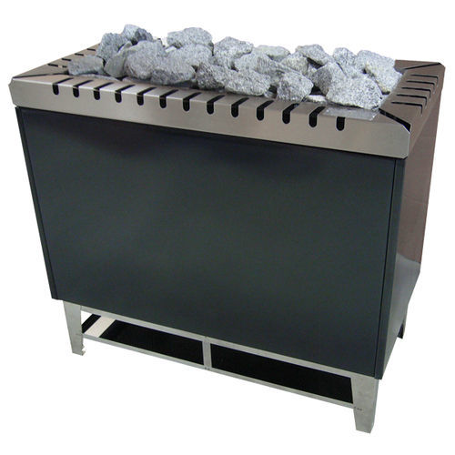 Forno para sauna seca elétrico - TYP 84 - EWALD LANG - 20 kW–50 kW / de piso / em aço cromado